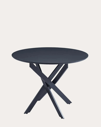 Ensemble Jessica rond avec chaises Scandinaves