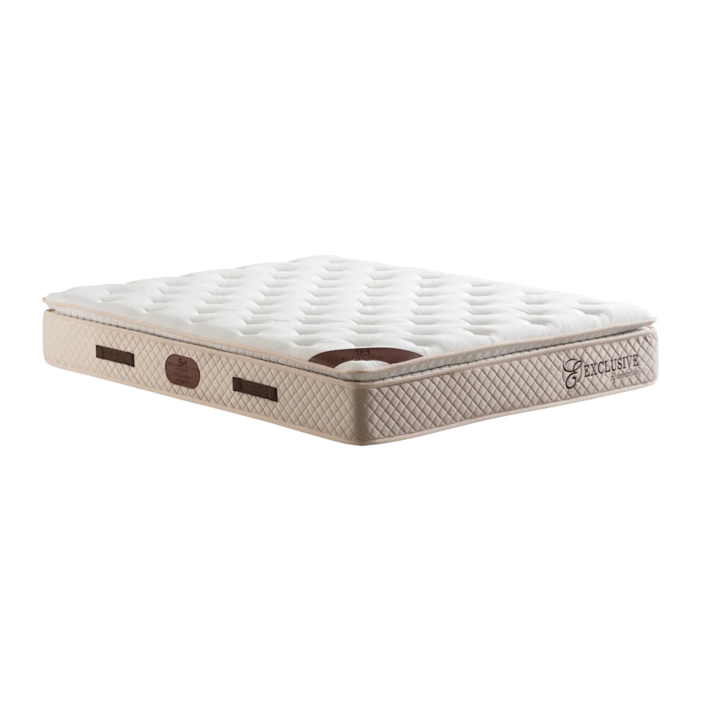 Matelas Exclusif Ressorts Beige - 32 Cm Avec Surmatelas Intégré