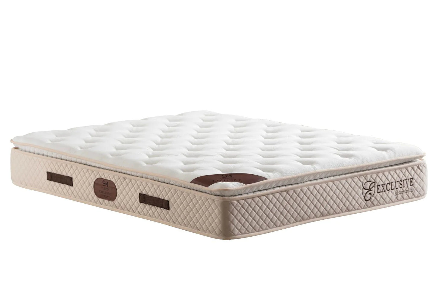 Matelas Exclusif Ressorts Beige - 32 Cm Avec Surmatelas Intégré