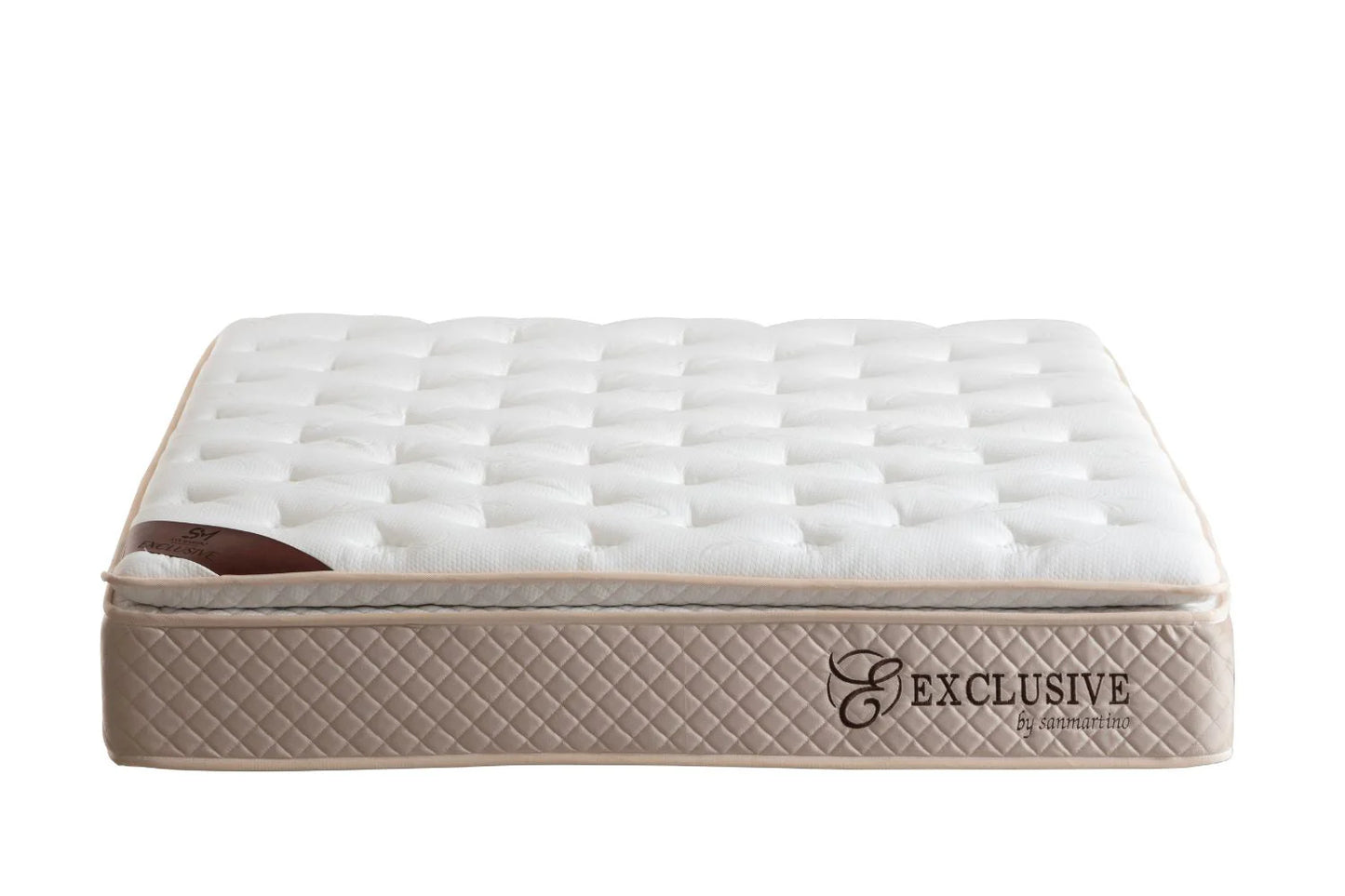 Matelas Exclusif Ressorts Beige - 32 Cm Avec Surmatelas Intégré