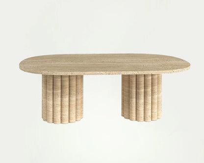 Table Basse Travertin 2 colonnes